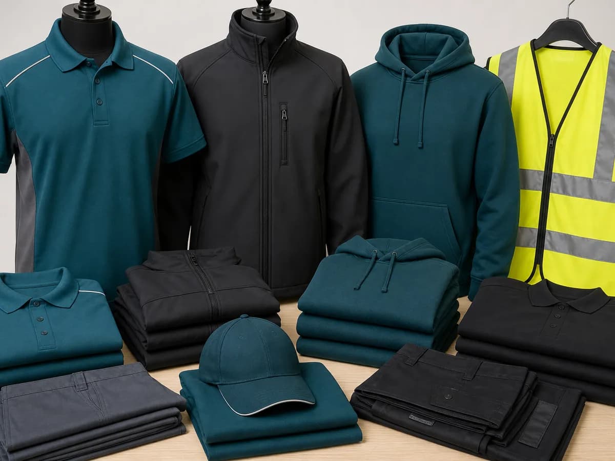 Cambridge customers choosing branded clothing and uploading a logo online