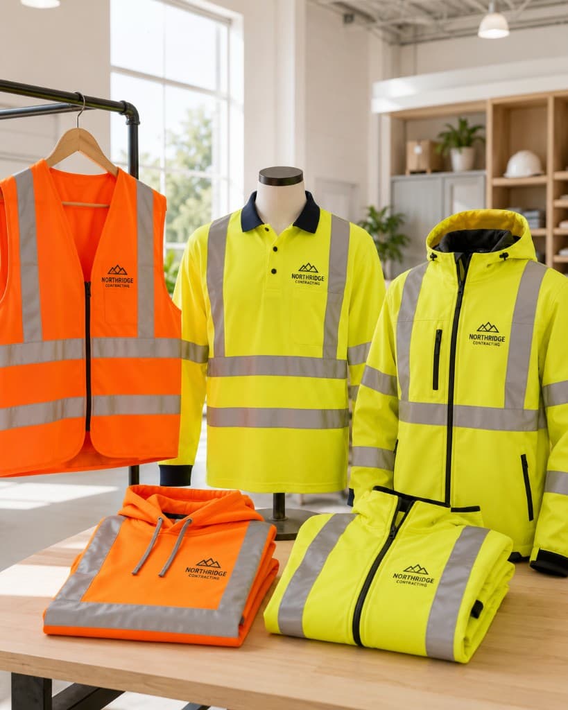 Printed hi-vis workwear for Cambridge construction and site teams